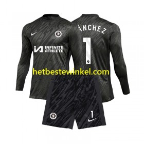 Chelsea Robert Sanchez 1 Voetbalshirts Doelman Kind Uit 2024-25 - LS